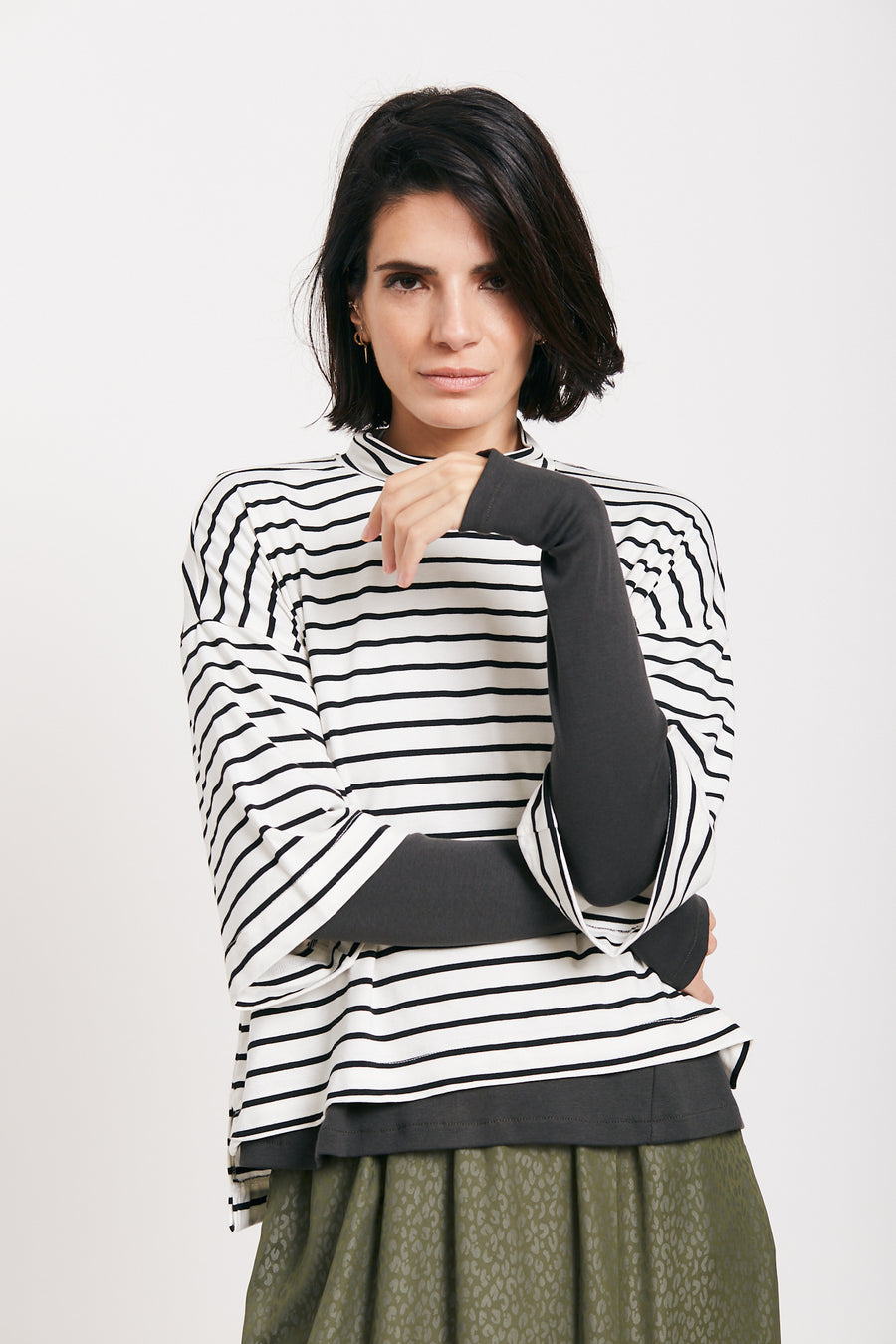 Black Stripes Sofi Shirt